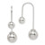 Image of 34.2mm Sterling Silver Polished Front and Back Dangle Earrings