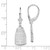 Image of 33.72mm Sterling Silver Polished Key West,FL Leverback Earrings
