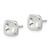 Image of Sterling Silver Polished Wavy Puff Square Post Earrings