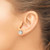Image of Sterling Silver Polished Wavy Puff Square Post Earrings