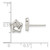 Image of 8.25mm Sterling Silver Polished Wavy Puffed Star Post Earrings