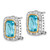 Image of 18mm Sterling Silver Flash Gold-Plated CZ Omega Back Earrings
