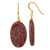 Image of 49.65mm Sterling Silver Gold-plated Brown Jasper Dangle Earrings