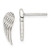 Image of 15mm Sterling Silver Polished and Textured Wing Post Earrings