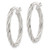 Image of 26.15mm Sterling Silver Polished Twisted Rope Oval Hoop Earrings