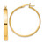 Image of 35mm Sterling Silver Flash Gold-plated 4.25x35mm Hoop Earrings
