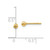Image of 3mm Sterling Silver Gold-Tone Polished 3mm Ball Post Earrings