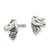 Image of 7mm Sterling Silver Polished and Antiqued Horse Post Earrings
