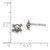 Image of 6mm Sterling Silver Polished and Antiqued Skull Post Earrings