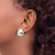 Image of 16.6mm Sterling Silver Rhodium-plated Satin Non-Pierced Earrings