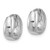 Image of Sterling Silver Rhodium-plated 12x5mm Huggie Hoop Earrings
