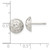 Image of 9.6mm Sterling Silver Polished Diamond-cut Textured Post Earrings
