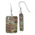 Image of 40mm Sterling Silver Polished Rectangular Jasper Dangle Earrings