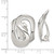 25mm Sterling Silver Polished Fancy S Design Non-Pierced Earrings