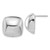 Image of Sterling Silver Rhodium-plated Polished Square Post Earrings