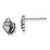 Image of 9mm Sterling Silver Polished and Antiqued Sea Shell Post Earrings