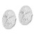 Image of 21mm Sterling Silver Polished Sand Dollar w/Starfish Post Earrings