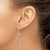 Image of 46mm Sterling Silver Polished Triple Marquise Shape Dangle Earrings