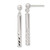 Image of 31.88mm Sterling Silver Polished & Diamond-cut Bar Post Dangle Earrings