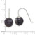 Image of 21mm Sterling Silver Polished 10mm Round Labradorite Dangle Earrings