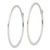 Image of 29.15mm Sterling Silver Polished and Hammered Large Round Hoop Earrings Image of 29.15mm Sterling Silver Polished and Hammered Large Round Hoop Earrings