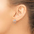 Image of 13.25mm Sterling Silver Rhodium-plated CZ Star and Circle Post Earrings