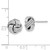 Image of 11mm Sterling Silver Rhodium-plated Textured Love Knot Post Earrings