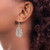 Image of 47mm Sterling Silver Polished Fancy Filigree Teardrop Dangle Earrings