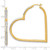 Image of Sterling Silver Gold-plated Diamond Mystique Heart Hoop Earrings
