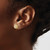 Image of 7.75mm Sterling Silver Gold-tone Textured Round CZ Cluster Post Earrings
