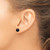 Image of 8-8.5mm Sterling Silver Polished 8-8.5mm Black Agate Button Post Earrings