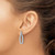 Image of Sterling Silver Rhodium-plated Micro Pave CZ Post Dangle Earrings