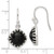 Image of 26.5mm Sterling Silver Polished Checkerboard Onyx Cushion Dangle Earrings