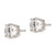 Image of 8mm Sterling Silver Rhodium-plated Polished Round 8mm CZ Stud Earrings