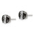 Image of 7mm Sterling Silver Black & White 7mm Round CZ Basket Set Stud Earrings