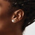 Image of 8.75mm Sterling Silver Antiqued Beaded Simulated Pearl Post Button Earrings