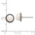 Image of 8.75mm Sterling Silver Antiqued Beaded Simulated Pearl Post Button Earrings