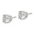 Image of 9mm Sterling Silver Polished 8mm Round CZ Swirl Basket Set Stud Earrings