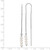 Image of 69mm Sterling Silver Polished Freshwater Cultured Pearl Threader Earrings