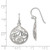 Image of 33mm Sterling Silver Polished Filigree Swirl Wide Teardrop Dangle Earrings