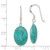 Image of 34.9mm Sterling Silver Reconstituted Magnesite Dangle Shepherd Hook Earrings