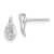 Image of Sterling Silver Rhodium-plated White Ice .05ctw Diamond Post Earrings