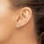 Image of 11mm Sterling Silver Rhodium-plated Polished CZ Curved Wedge Post Earrings