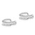 Image of 11mm Sterling Silver Rhodium-plated Polished Adjustable Pair of Cuff Earrings