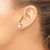 Image of 8.7mm Sterling Silver Rhodium-plated Polished Round Created Opal Post Earrings