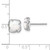 Image of 8.7mm Sterling Silver Rhodium-plated Polished Round Created Opal Post Earrings
