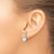 Image of 17.5mm Sterling Silver CZ and Button 6mm Freshwater Cultured Pearl Post Earrings
