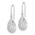Image of 33mm Sterling Silver Rhodium-plated Polished Filigree Teardrop Dangle Earrings