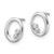 Image of Sterling Silver Rhodium-plated White Ice .03ctw Diamond Oval Post Earrings