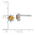 Image of 6.48mm Sterling Silver Rhodium-plated .5CI Citrine & .1WT White Topaz Post Earrings